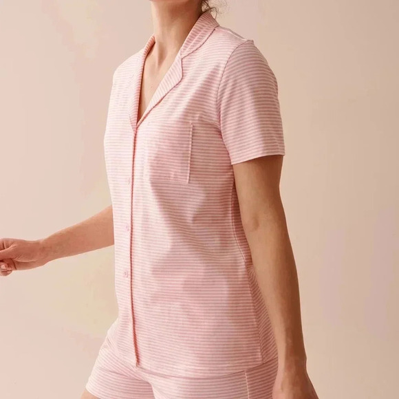 La Vie en Rose Pink Striped Pajama Set - Sizes XS - Picture 3 of 9